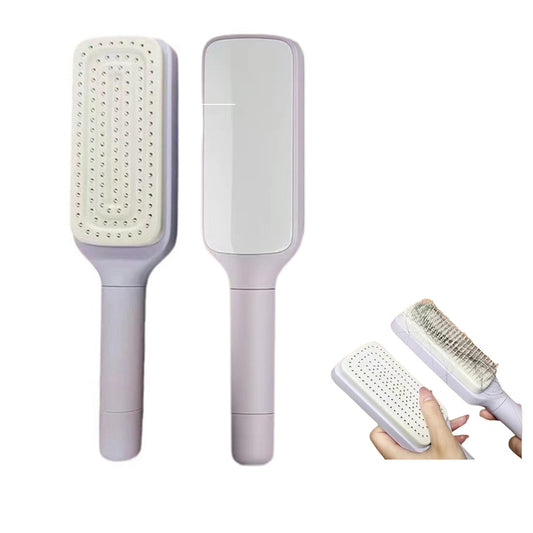 Selbstreinigende Haarbürste Violett